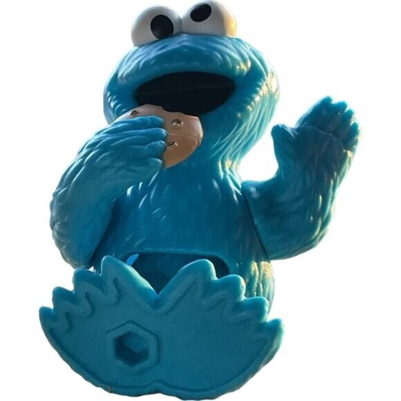 Sesame Street Action Figures Cookie Monster Ernie Cake Toppers Toys 3" - Picture 2 of 3